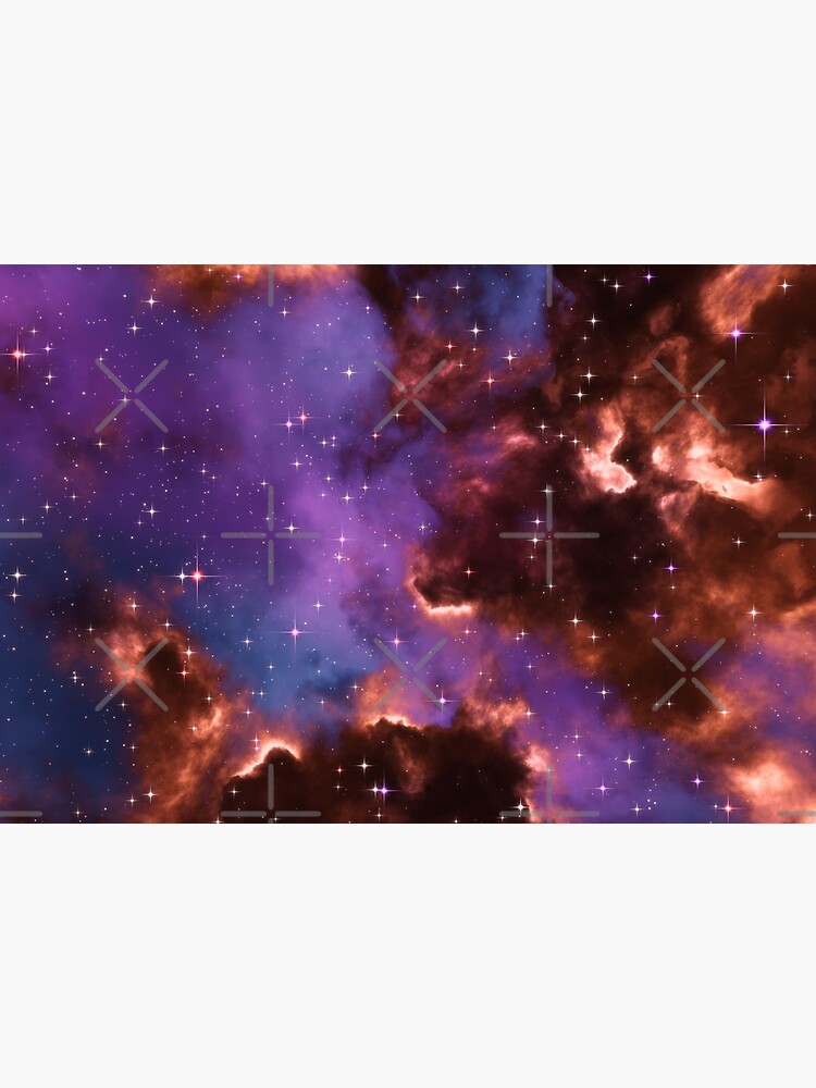 Fantasy nebula cosmos sky in space with stars (Red/Purple/Blue) by GaiaDC