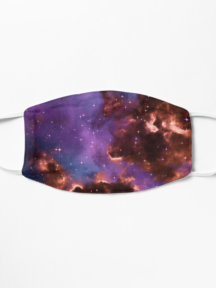 Alternate view of Fantasy nebula cosmos sky in space with stars (Red/Purple/Blue) Mask