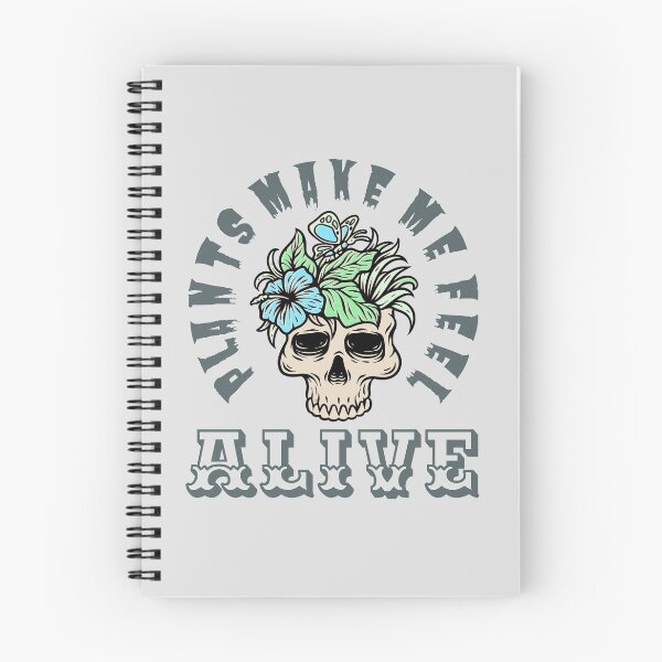 Item preview, Plants Make Me Feel Alive | Floral Skull | Halloweentee designed and sold by Design-Maniya.