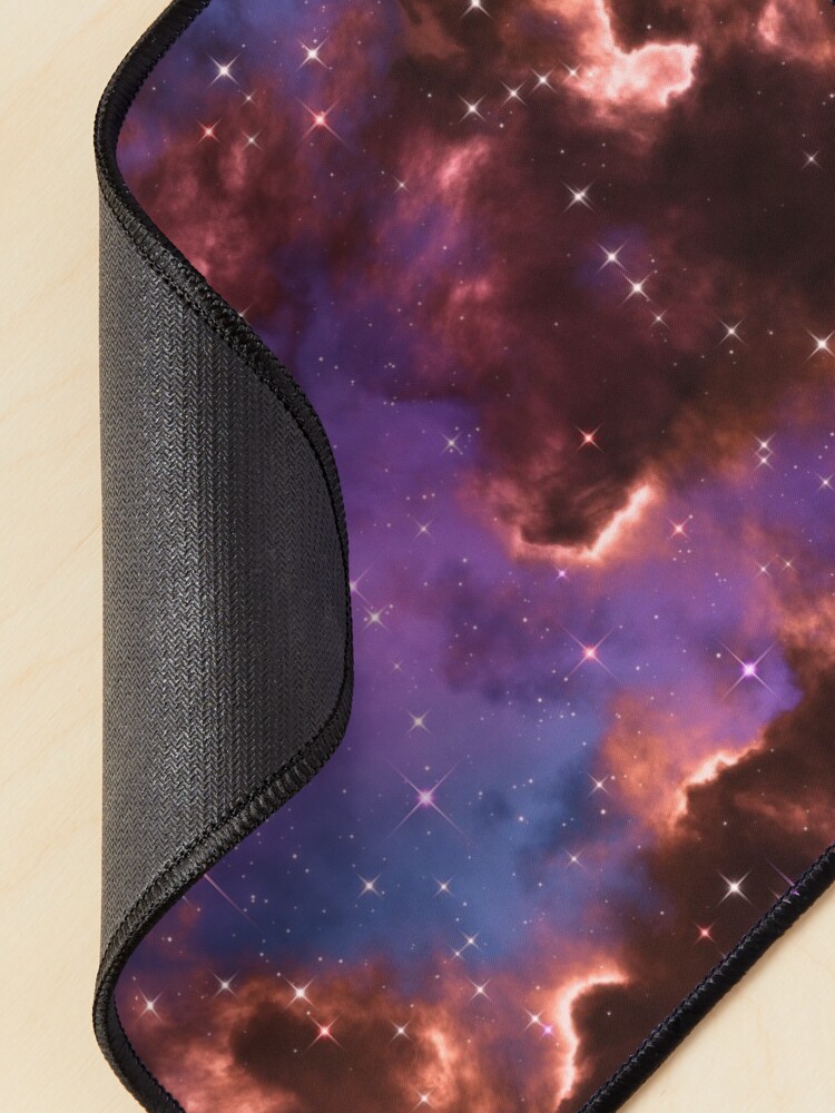 Alternate view of Fantasy nebula cosmos sky in space with stars (Red/Purple/Blue) Mouse Pad