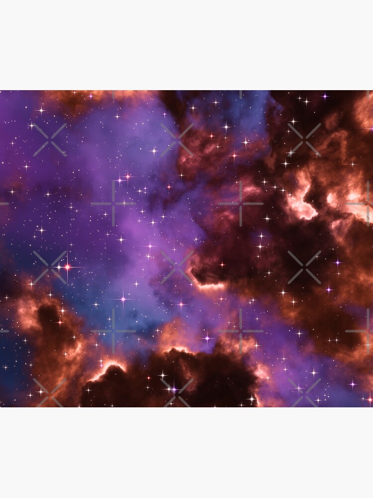 Fantasy nebula cosmos sky in space with stars (Red/Purple/Blue) by GaiaDC