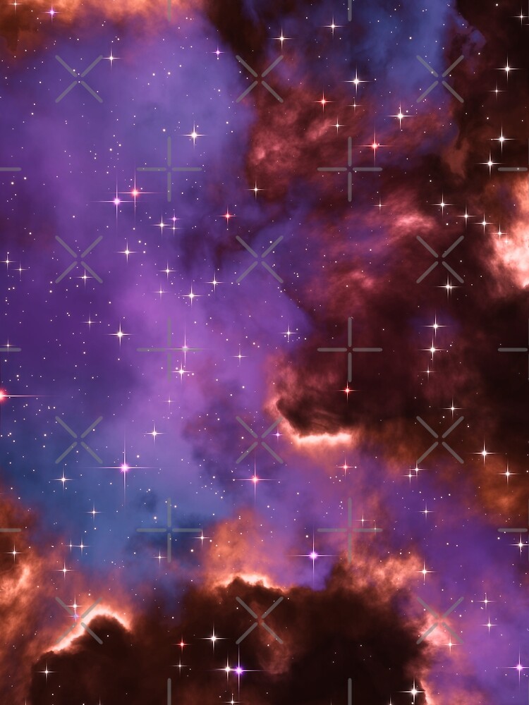 Fantasy nebula cosmos sky in space with stars (Red/Purple/Blue) by GaiaDC