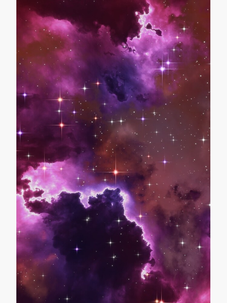 Fantasy nebula cosmos sky in space with stars (Purple/Pink/Magenta) by GaiaDC