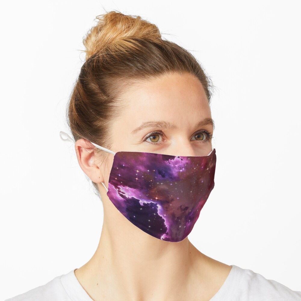 Fantasy nebula cosmos sky in space with stars (Purple/Pink/Magenta) Mask
