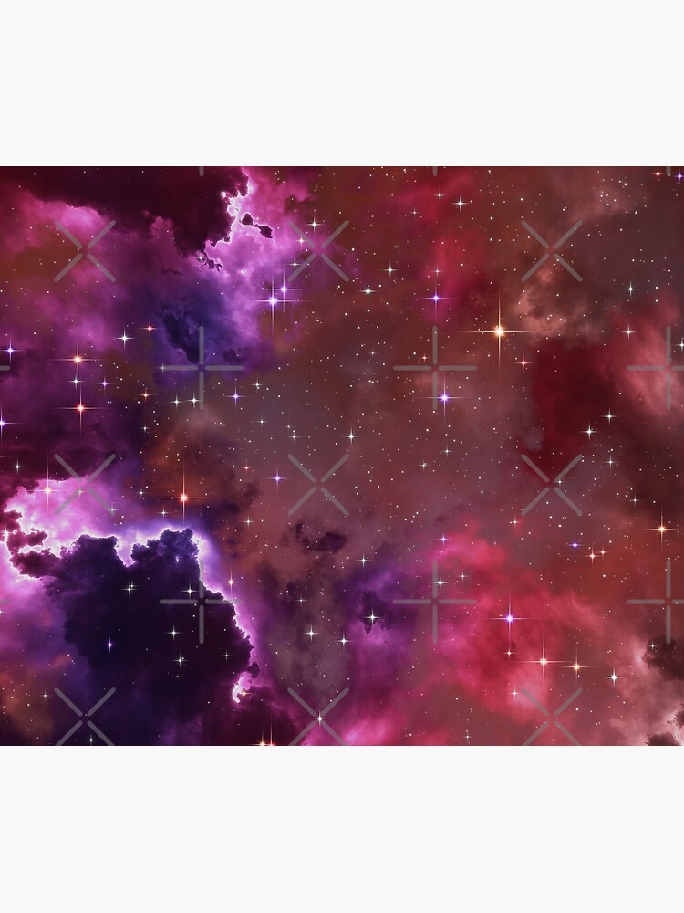Fantasy nebula cosmos sky in space with stars (Purple/Pink/Magenta) by GaiaDC