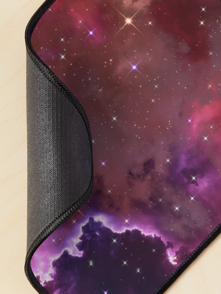Alternate view of Fantasy nebula cosmos sky in space with stars (Purple/Pink/Magenta) Mouse Pad