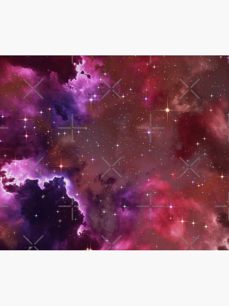 Fantasy nebula cosmos sky in space with stars (Purple/Pink/Magenta) by GaiaDC