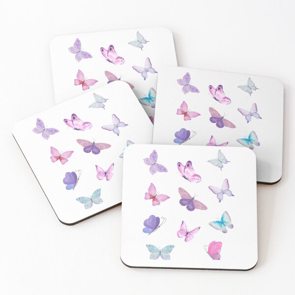 Item preview, A Collection of Purple, Watercolor Butterflies designed and sold by ZoBeanArt.