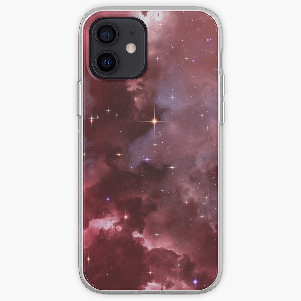 Fantasy nebula cosmos sky in space with stars (Purple/Pink/Magenta) iPhone Case