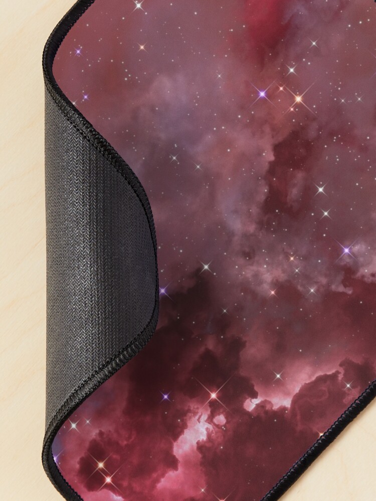 Alternate view of Fantasy nebula cosmos sky in space with stars (Purple/Pink/Magenta) Mouse Pad