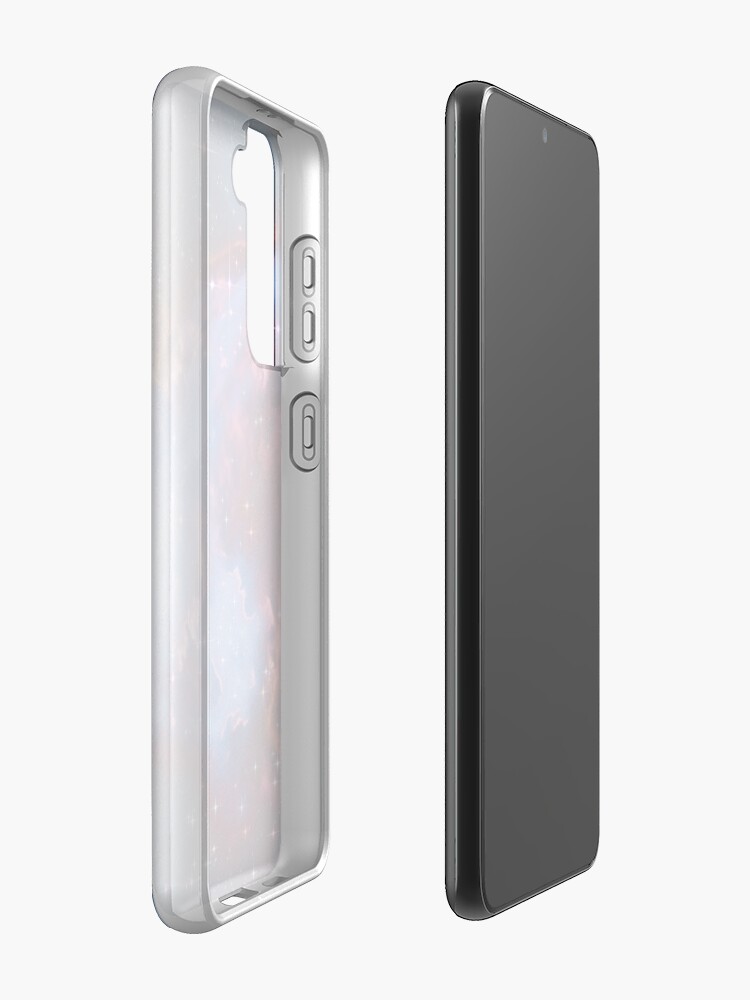 Alternate view of Fantasy nebula cosmos sky in space with stars (Blue) Samsung Galaxy Phone Case