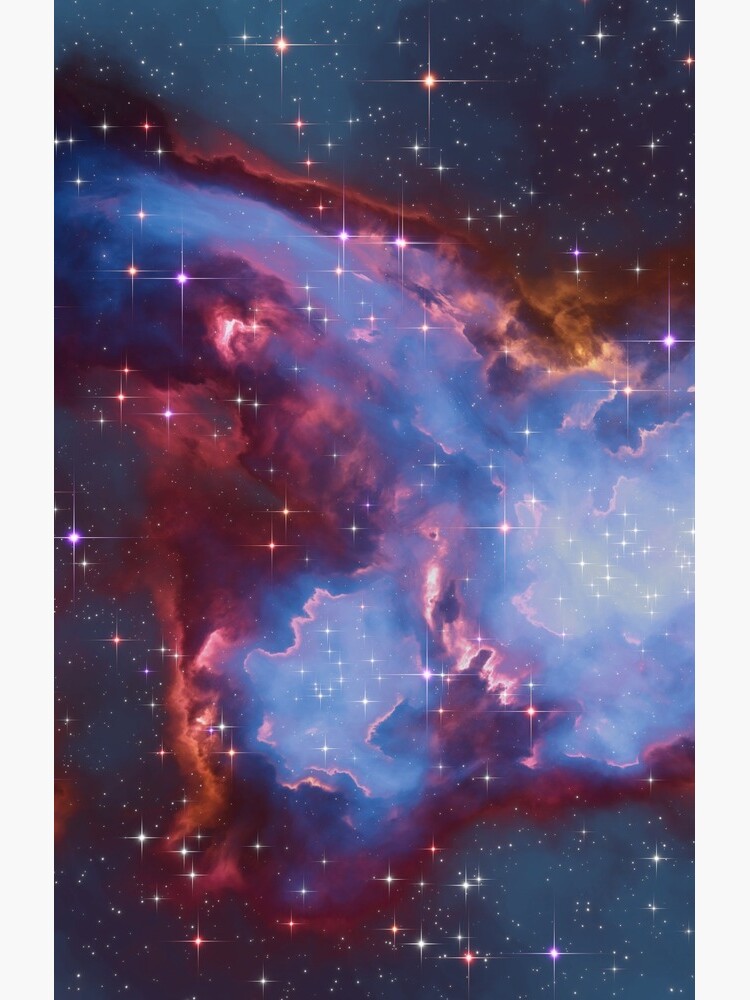 Fantasy nebula cosmos sky in space with stars (Blue) by GaiaDC