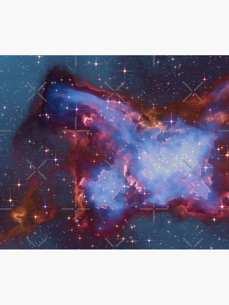 Fantasy nebula cosmos sky in space with stars (Blue) by GaiaDC