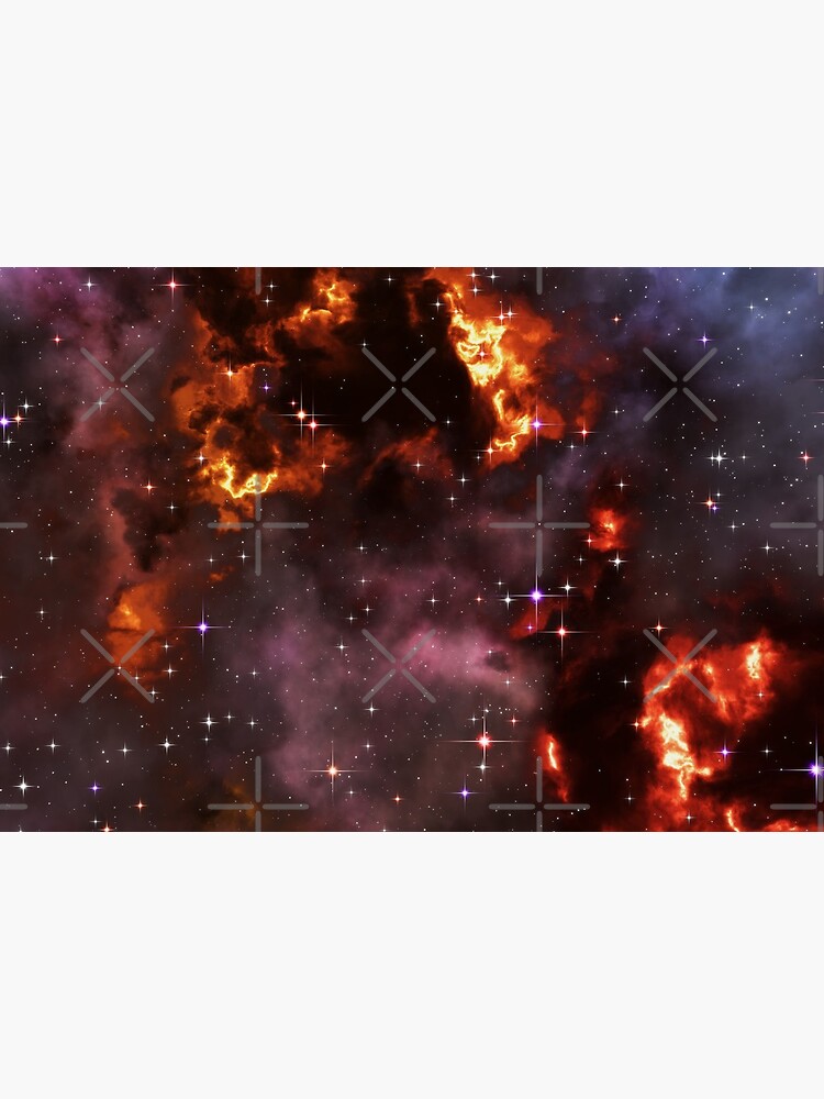 Fantasy nebula cosmos sky in space with stars (Purple/Yellow/Orange/Red) by GaiaDC