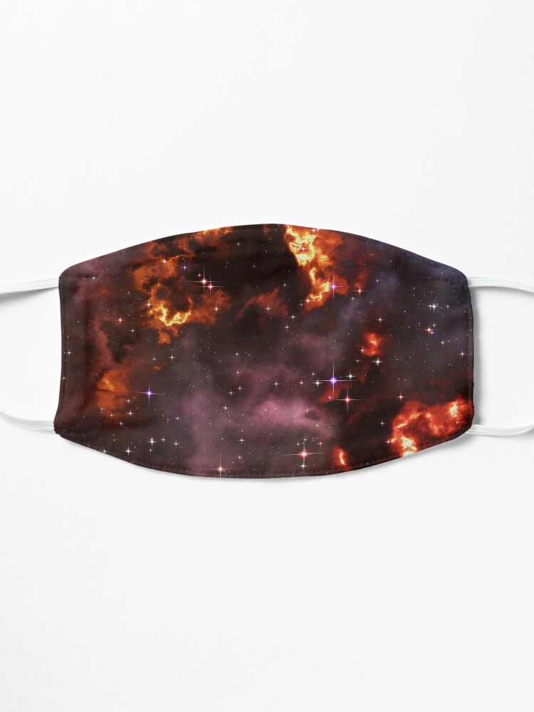 Alternate view of Fantasy nebula cosmos sky in space with stars (Purple/Yellow/Orange/Red) Mask