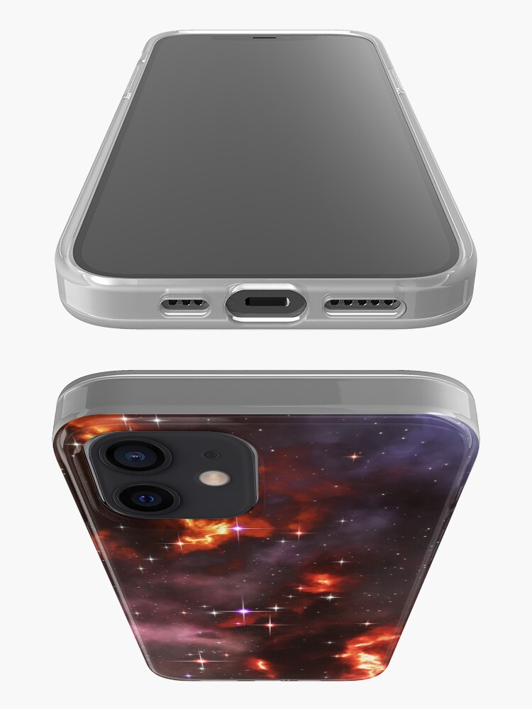 Alternate view of Fantasy nebula cosmos sky in space with stars (Purple/Yellow/Orange/Red) iPhone Case