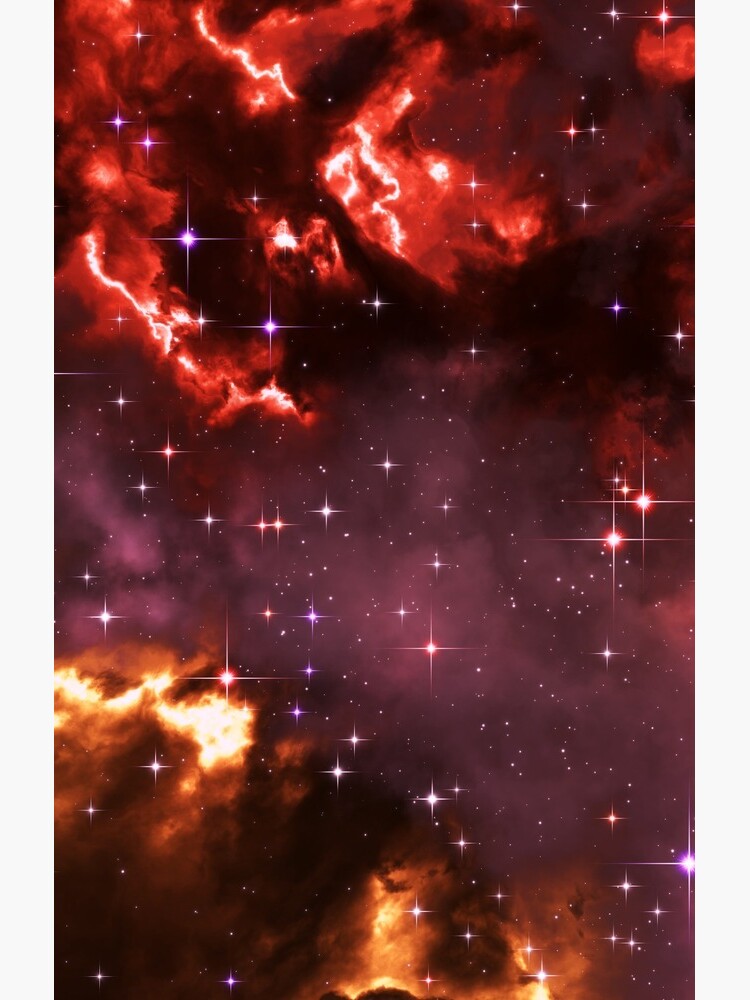 Fantasy nebula cosmos sky in space with stars (Purple/Yellow/Orange/Red/Magenta) by GaiaDC