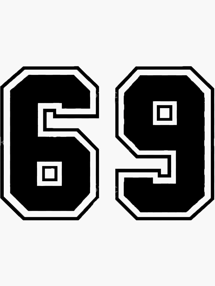 69 Number number' Sticker