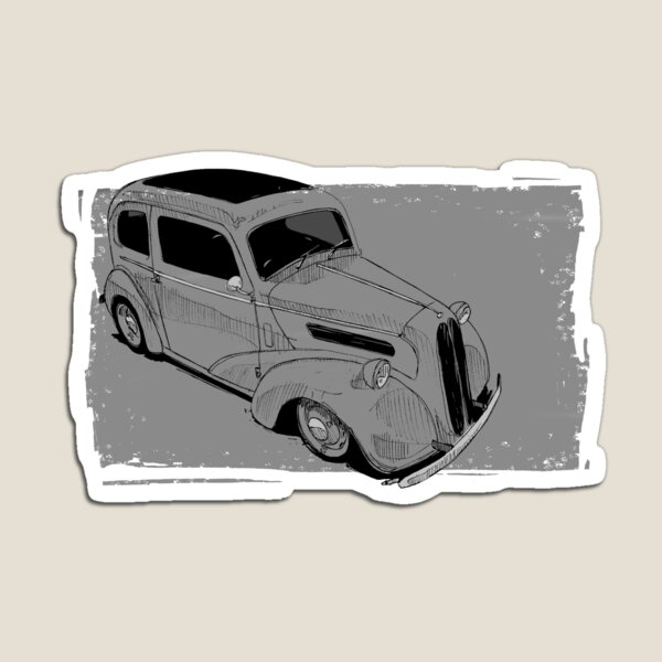 Ford Anglia Hot Rod Magnet