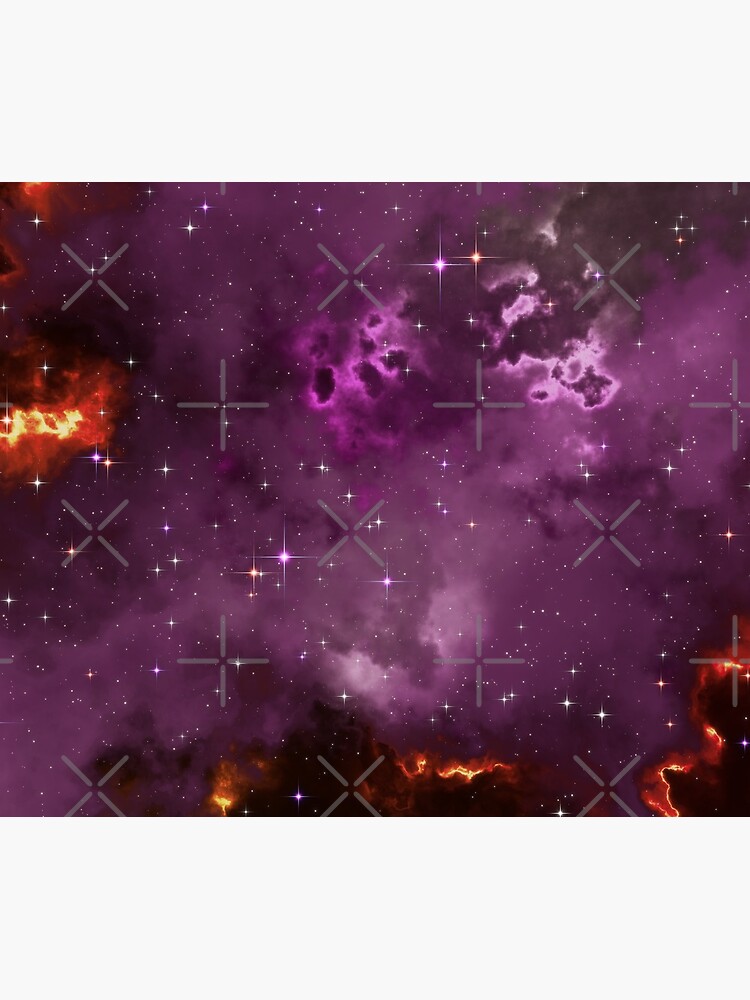Fantasy nebula cosmos sky in space with stars (Purple/Yellow/Orange/Red/Magenta) by GaiaDC