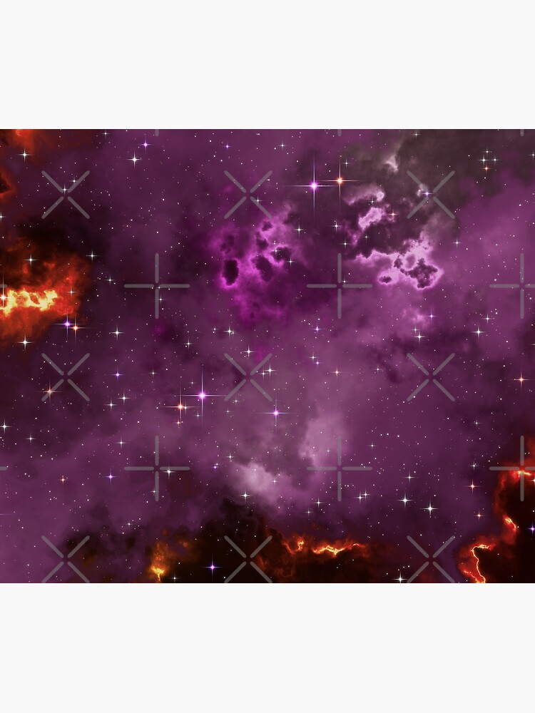 Fantasy nebula cosmos sky in space with stars (Purple/Yellow/Orange/Red/Magenta) by GaiaDC