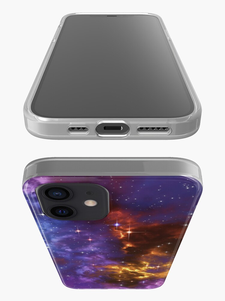 Alternate view of Fantasy nebula cosmos sky in space with stars (Blue/Purple/Red/Yellow) iPhone Case