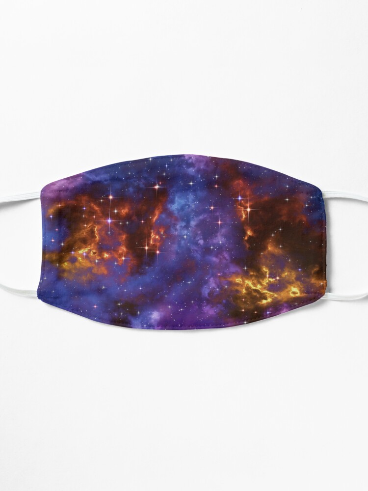 Alternate view of Fantasy nebula cosmos sky in space with stars (Blue/Purple/Red/Yellow) Mask