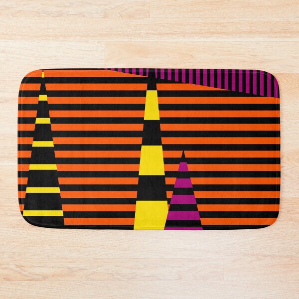 Item preview, Stripes on Stripes - Black, Pink, Orange and Yellow designed and sold by LAEC-Shop.
