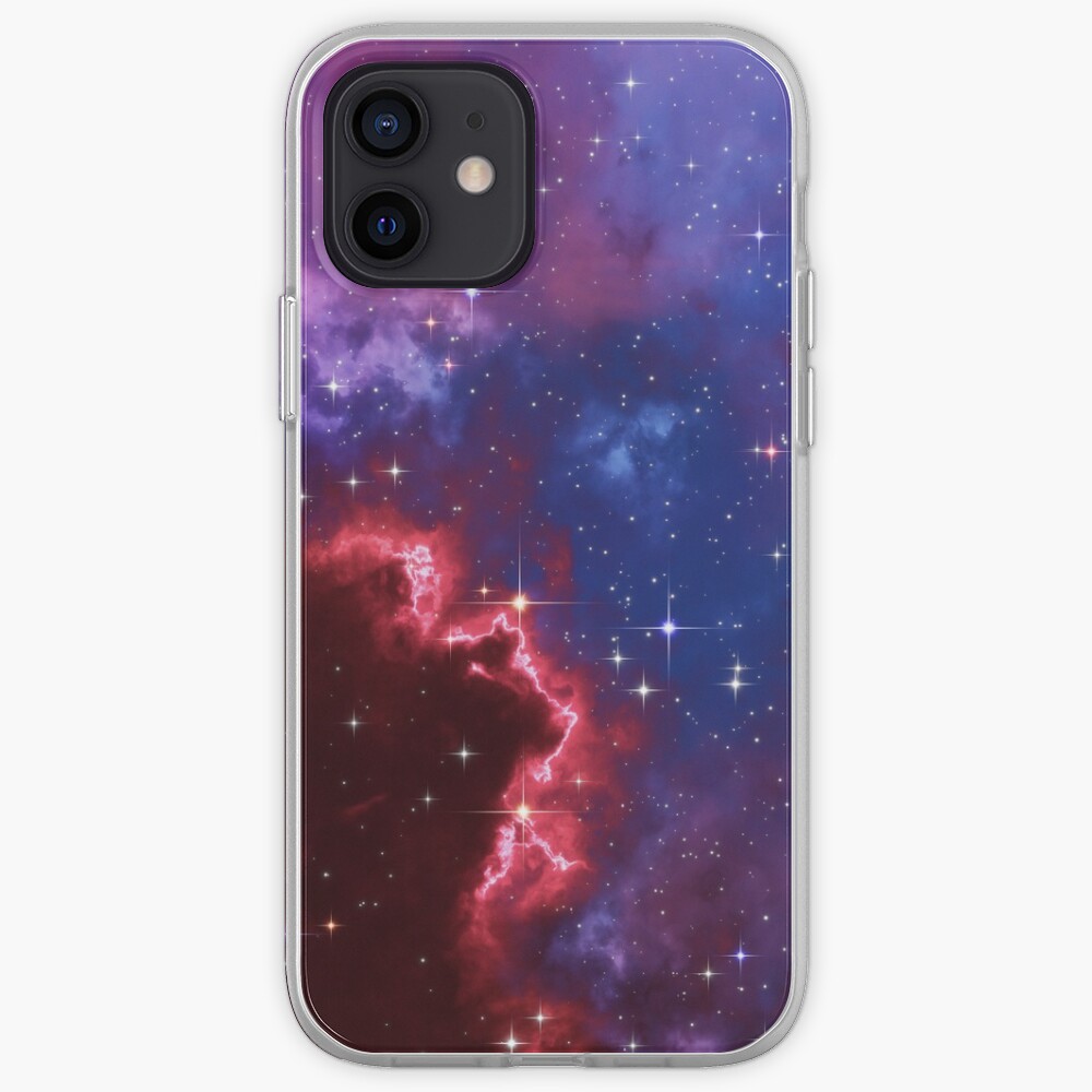 Fantasy nebula cosmos sky in space with stars (Blue/Purple/Red/Yellow/Pink) iPhone Case