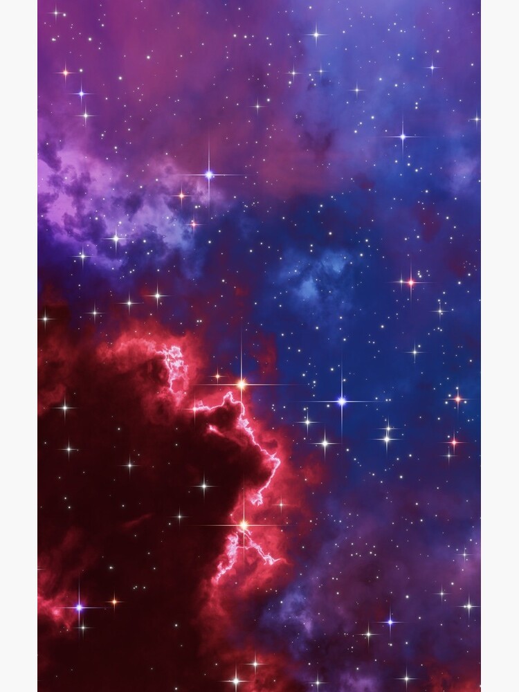 Fantasy nebula cosmos sky in space with stars (Blue/Purple/Red/Yellow/Pink) by GaiaDC