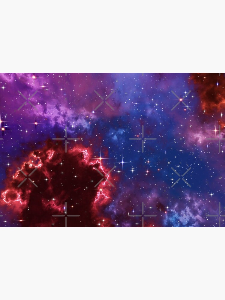 Fantasy nebula cosmos sky in space with stars (Blue/Purple/Red/Yellow/Pink) by GaiaDC