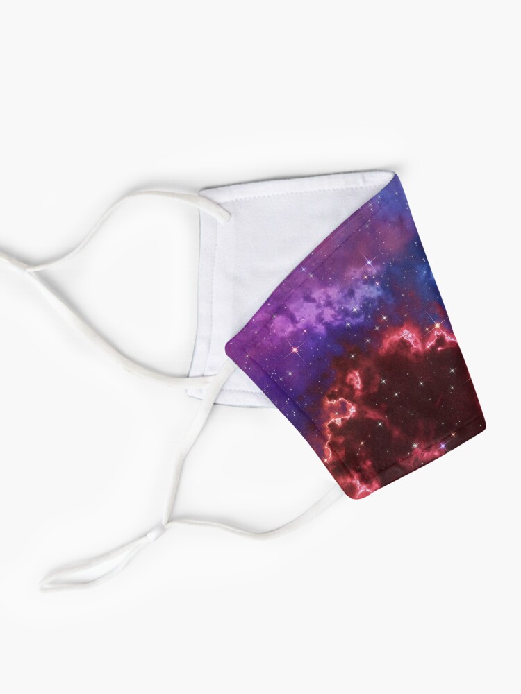 Alternate view of Fantasy nebula cosmos sky in space with stars (Blue/Purple/Red/Yellow/Pink) Mask