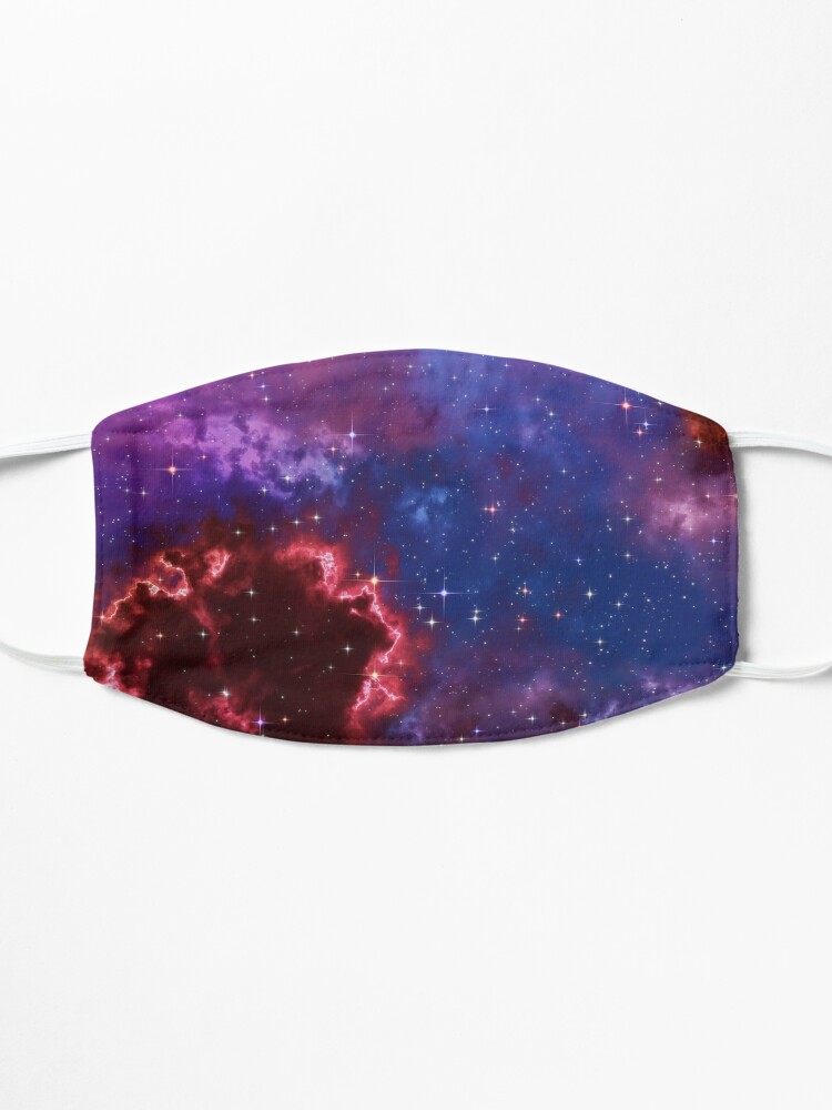 Alternate view of Fantasy nebula cosmos sky in space with stars (Blue/Purple/Red/Yellow/Pink) Mask