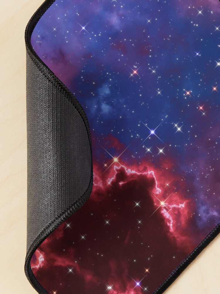 Alternate view of Fantasy nebula cosmos sky in space with stars (Blue/Purple/Red/Yellow/Pink) Mouse Pad