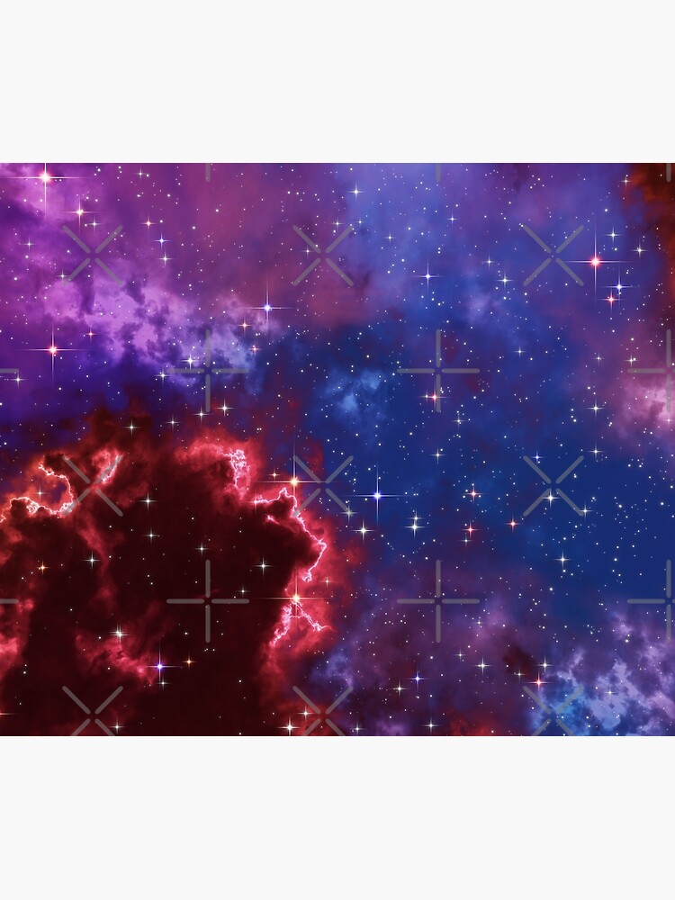 Fantasy nebula cosmos sky in space with stars (Blue/Purple/Red/Yellow/Pink) by GaiaDC