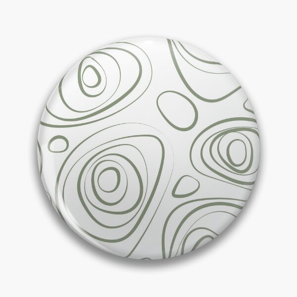 Item preview, Green and White Wacky Retro Circle Pattern Coordinates w/ 2022 Color Trends Behr Laurel Tree S390-5 - Hue - Colour - Shade designed and sold by ColorOfTheYears.