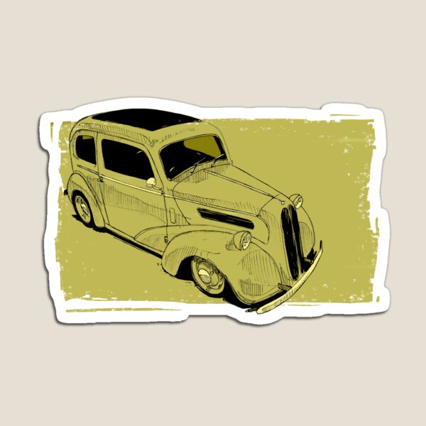 Ford Anglia Hot Rod Magnet