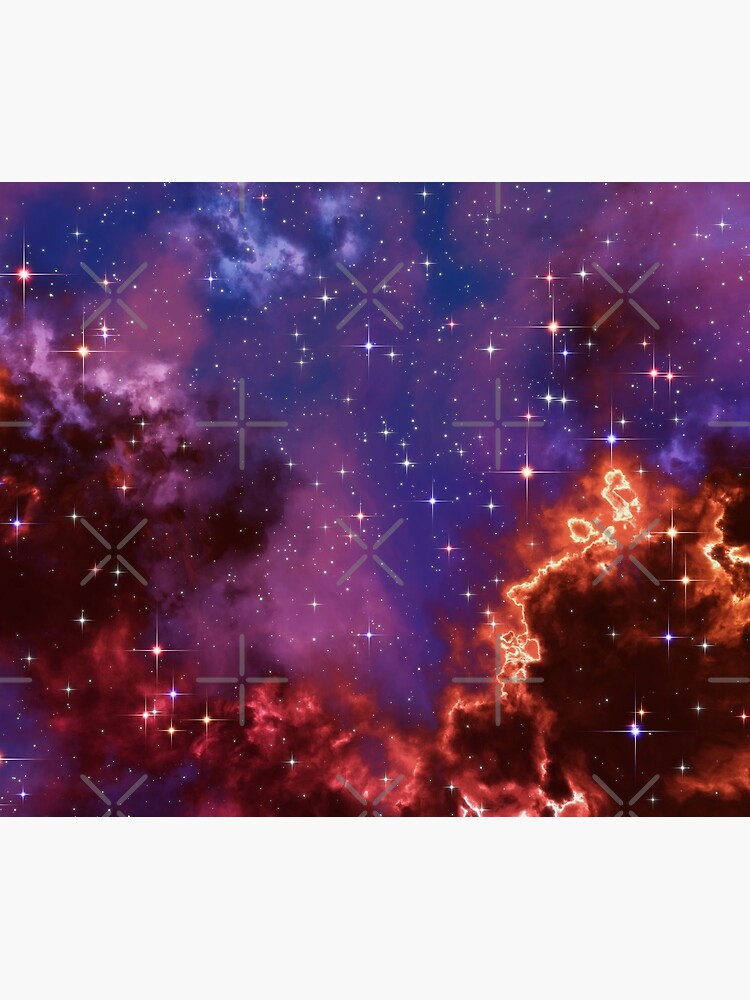 Fantasy nebula cosmos sky in space with stars (Blue/Purple/Red/Yellow/Pink) by GaiaDC