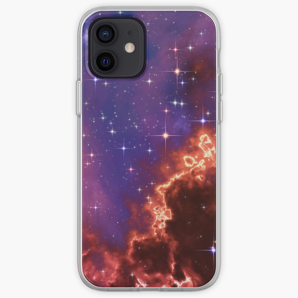 Fantasy nebula cosmos sky in space with stars (Blue/Purple/Red/Yellow/Pink) iPhone Case