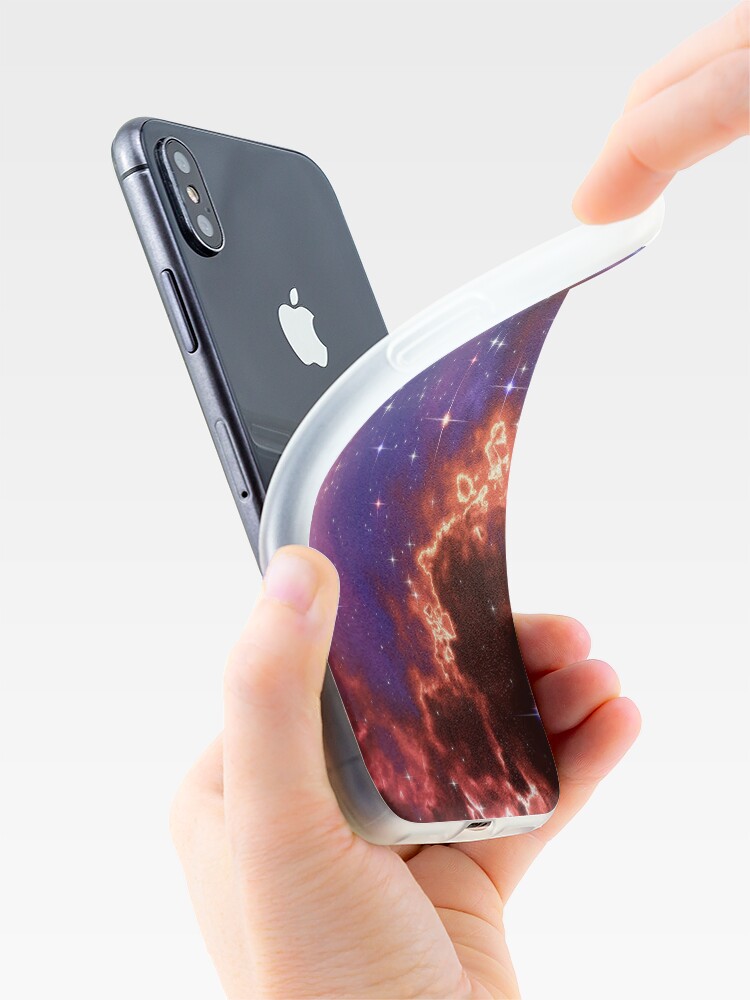 Alternate view of Fantasy nebula cosmos sky in space with stars (Blue/Purple/Red/Yellow/Pink) iPhone Case
