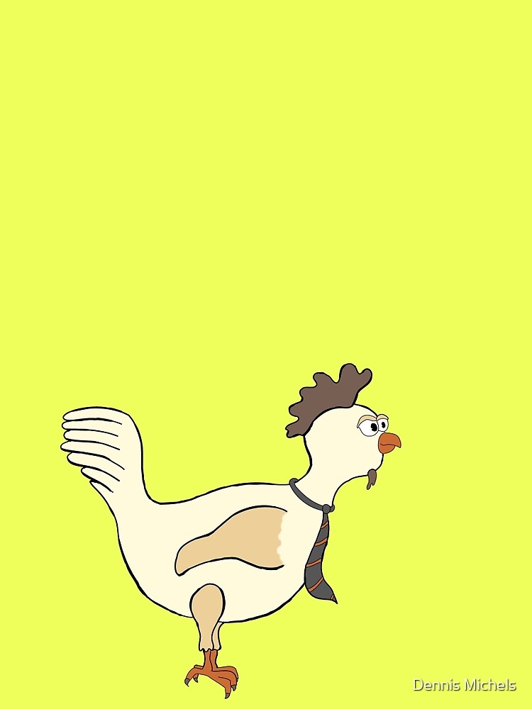 Chicken with a tie by Plaatjes