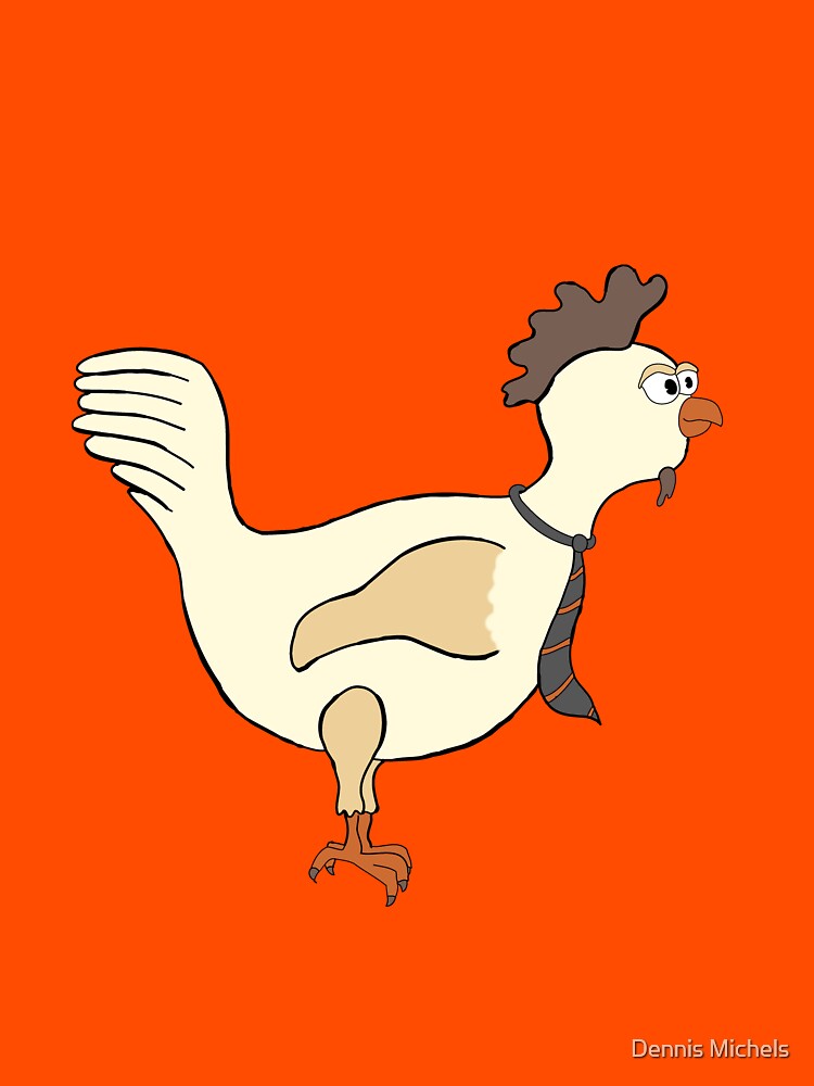 Chicken with a tie by Plaatjes