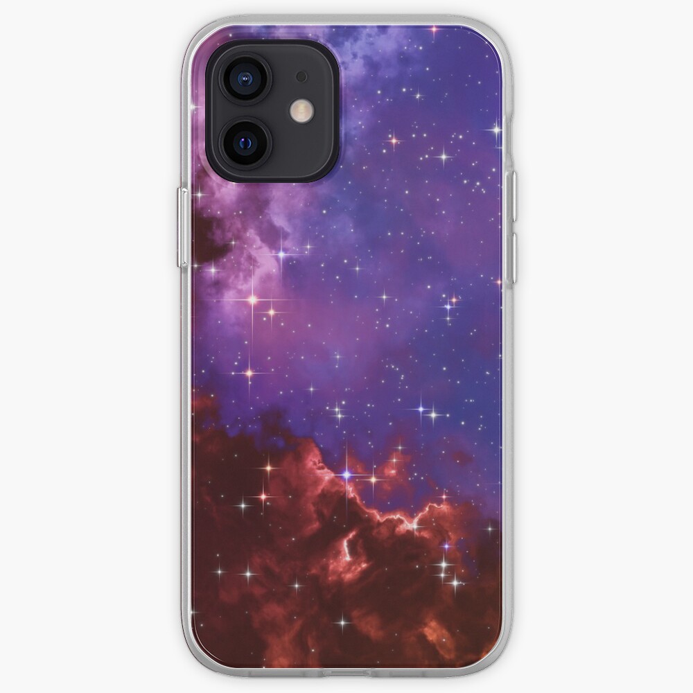 Fantasy nebula cosmos sky in space with stars (Blue/Purple/Red/Yellow/Pink) iPhone Case