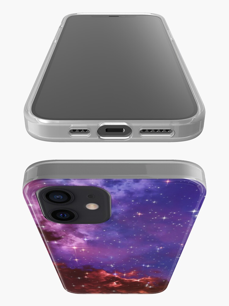 Alternate view of Fantasy nebula cosmos sky in space with stars (Blue/Purple/Red/Yellow/Pink) iPhone Case