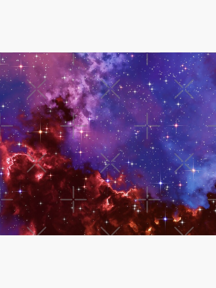 Fantasy nebula cosmos sky in space with stars (Blue/Purple/Red/Yellow/Pink) by GaiaDC