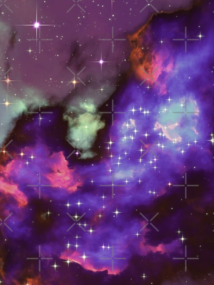 Fantasy nebula cosmos sky in space with stars (Purple/Cyan/Blue/Pink/Magenta) by GaiaDC