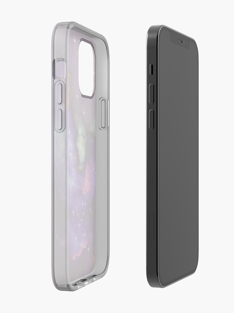 Alternate view of Fantasy nebula cosmos sky in space with stars (Purple/Cyan/Blue/Pink/Magenta) iPhone Case