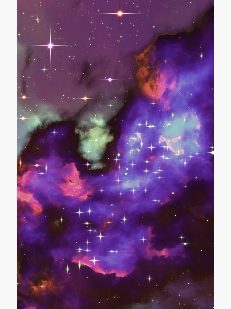 Fantasy nebula cosmos sky in space with stars (Purple/Cyan/Blue/Pink/Magenta) by GaiaDC
