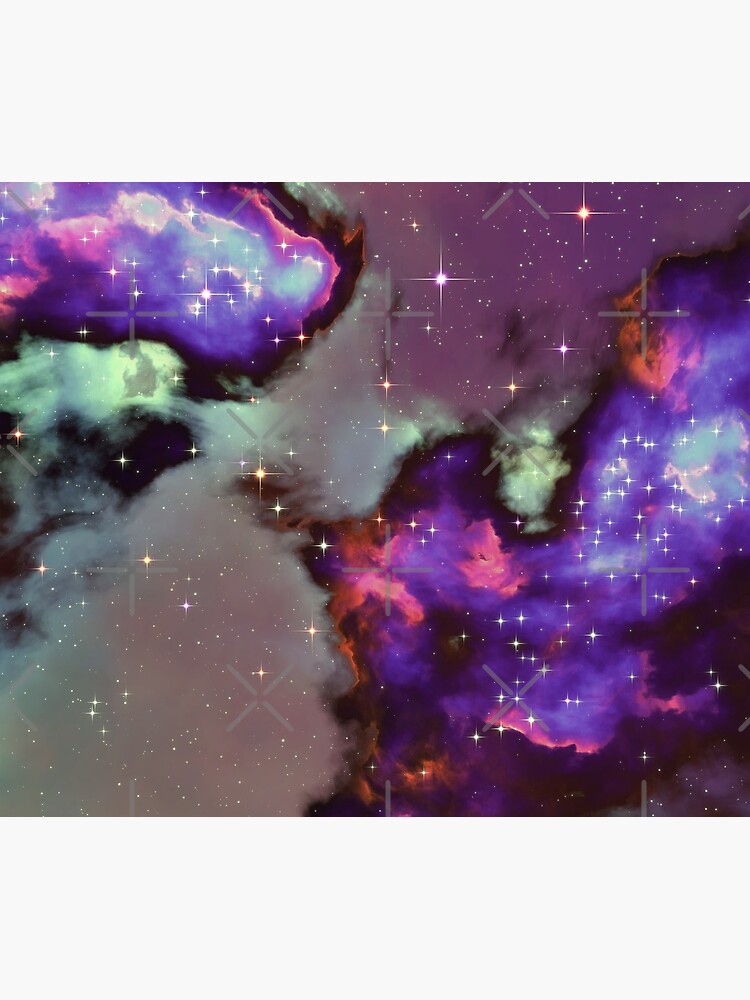 Fantasy nebula cosmos sky in space with stars (Purple/Cyan/Blue/Pink/Magenta) by GaiaDC
