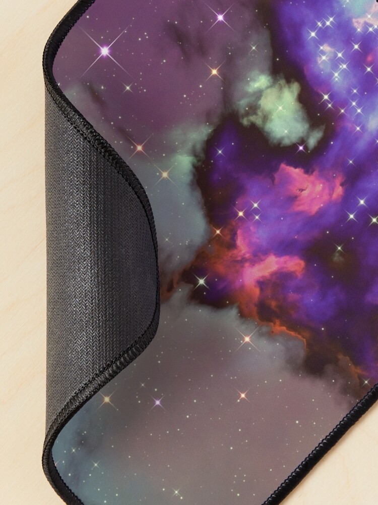 Alternate view of Fantasy nebula cosmos sky in space with stars (Purple/Cyan/Blue/Pink/Magenta) Mouse Pad